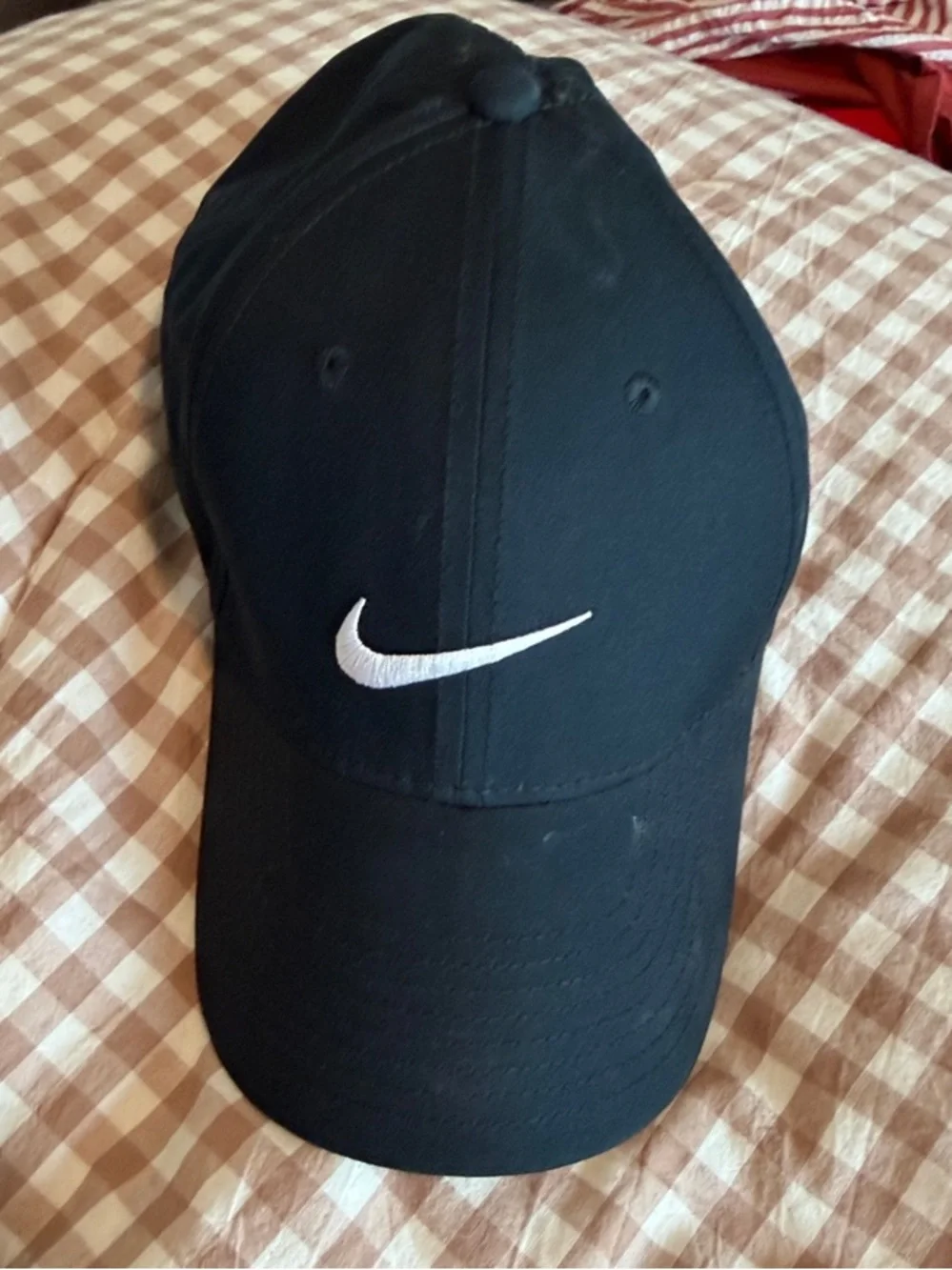 Nike Black Cap with White Swoosh